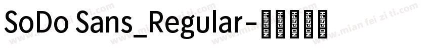 SoDo Sans_Regular字体转换